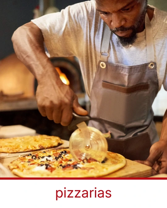Pizzaria usando sistema PDV para gestão de pedidos